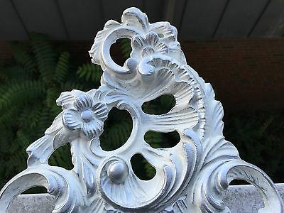 shabby chic bianco argento specchio da parete