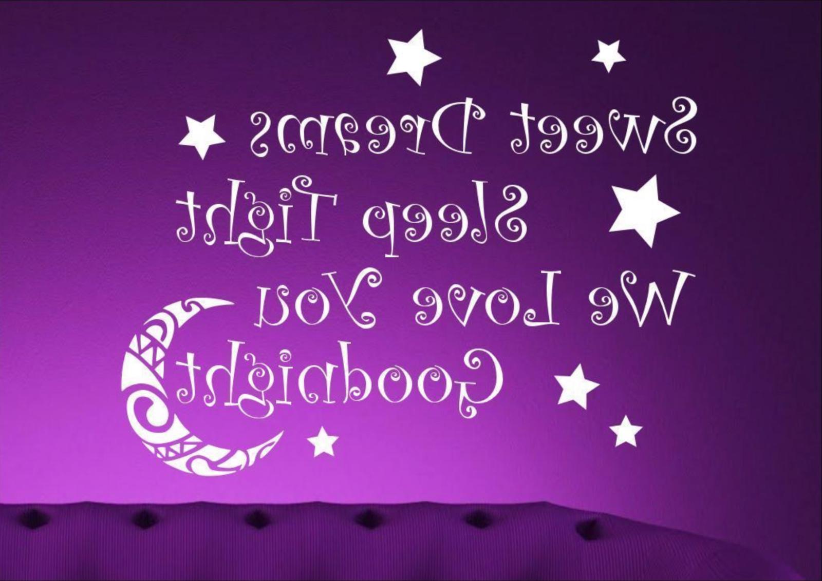 sogni d oro per bambini parete camera