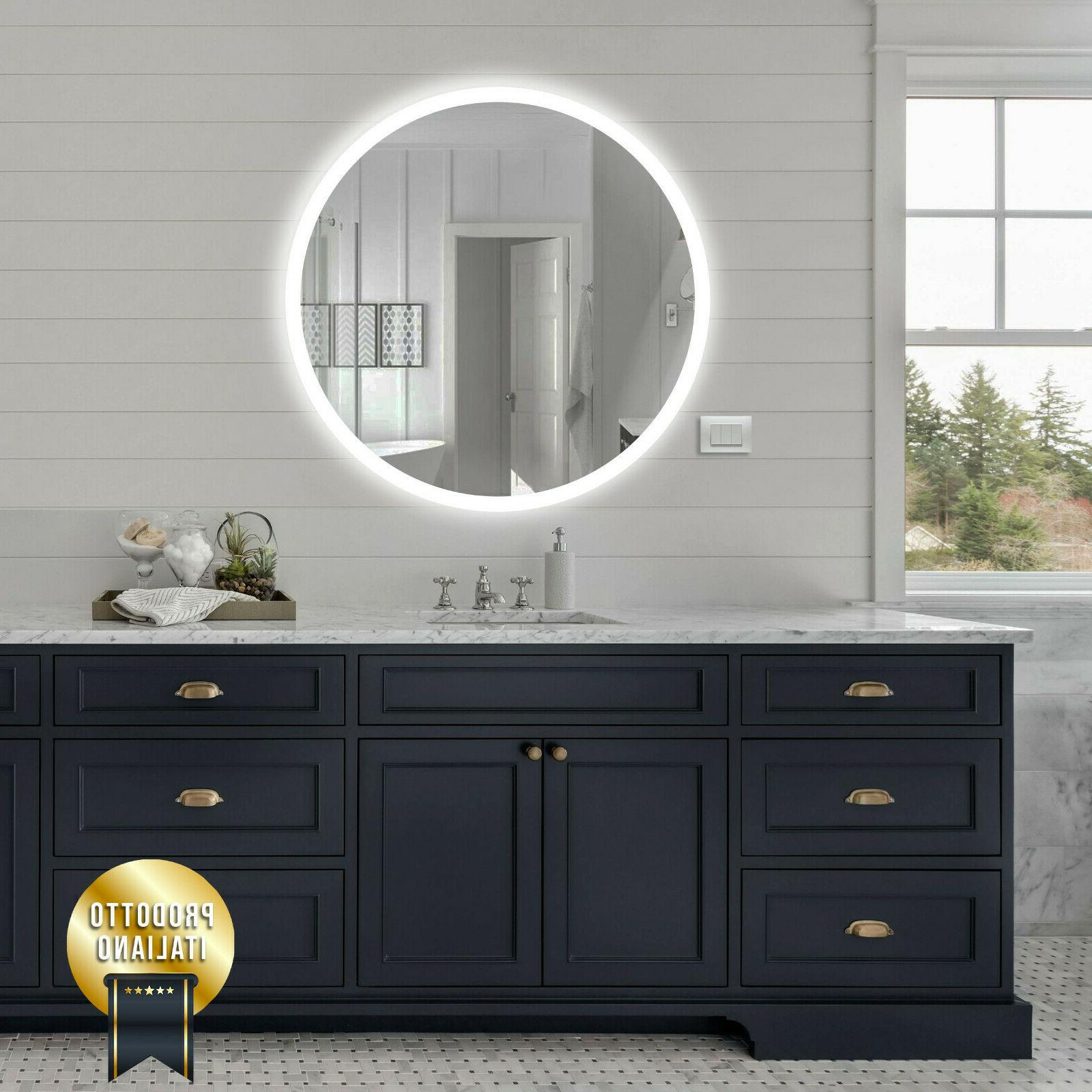 specchi bagno illuminazione led rotondo quadrato o
