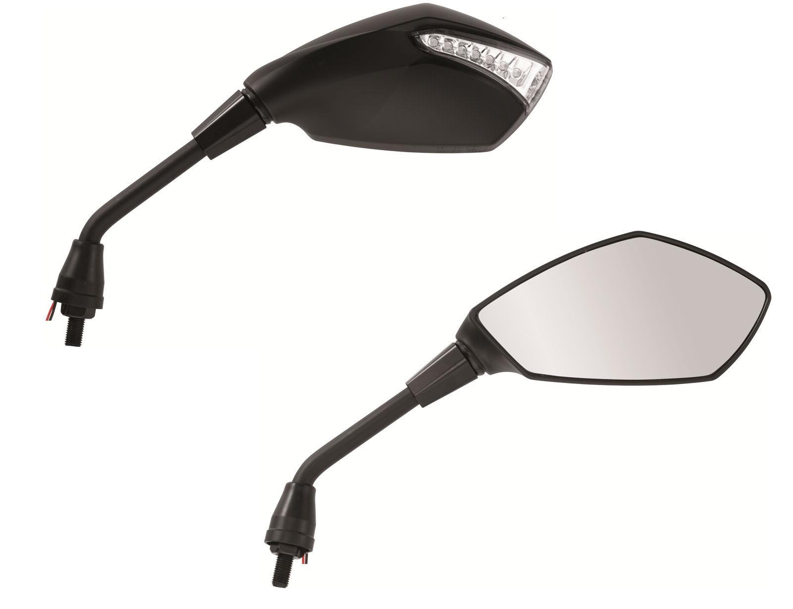 specchi specchietti con frecce a led neri