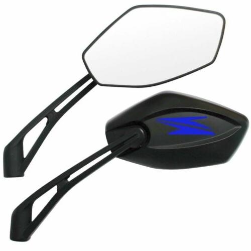 specchi specchietti manubrio infinity logo blu z800