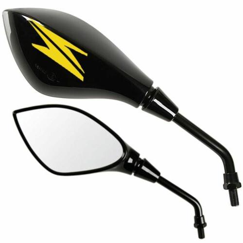 specchi specchietti manubrio limits logo giallo z800