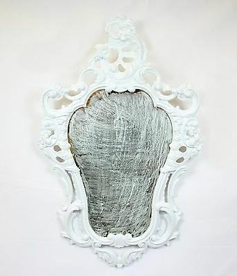 specchiera bianca specchio a parete in stile