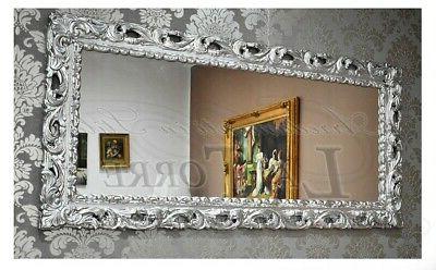 specchiera cornice traforata quadro in legno pino