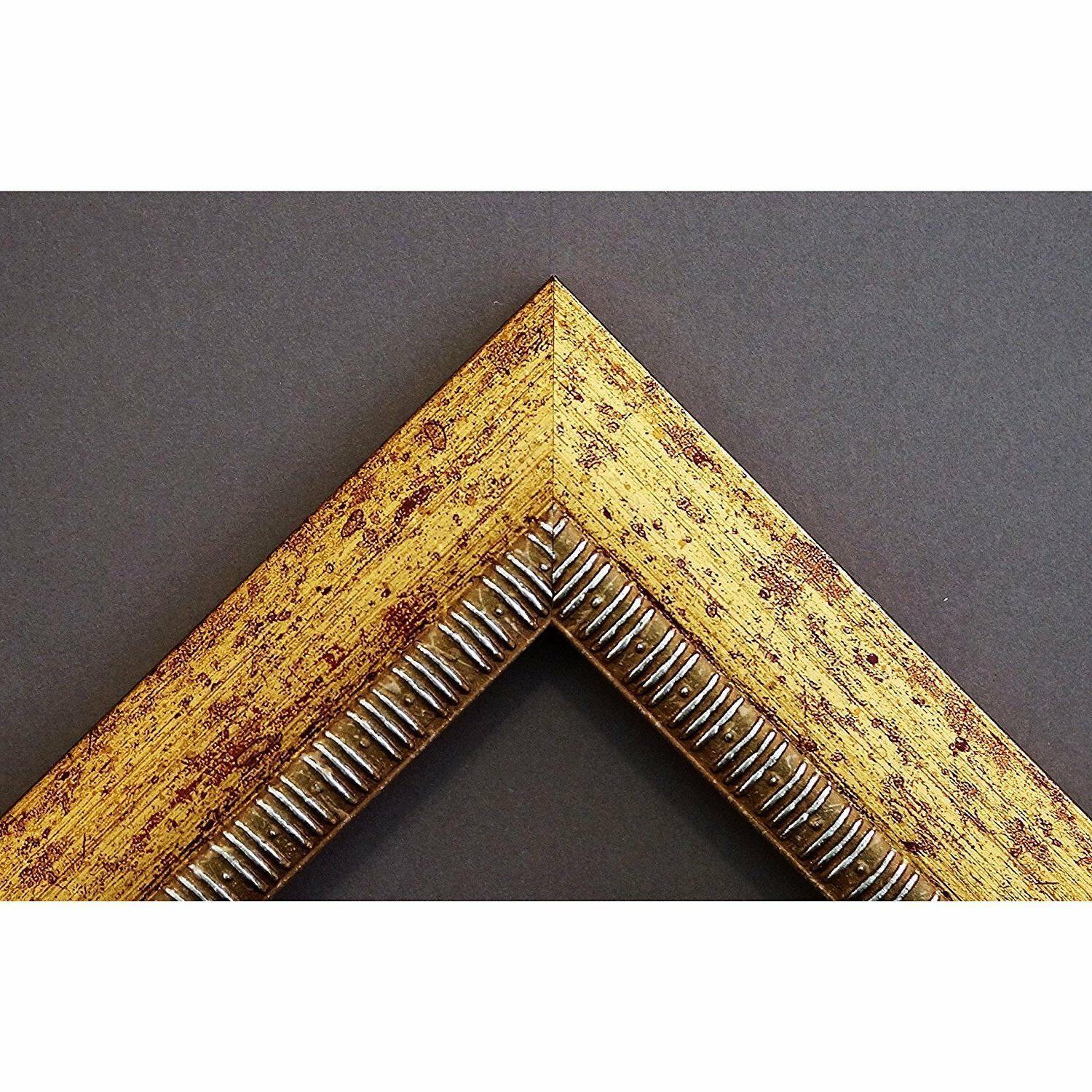 specchiera dorata 40 x 60 con cornice