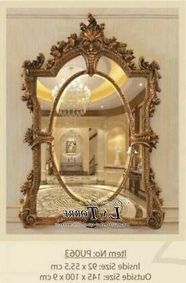 specchiera foglia oro stile antico vetro molato