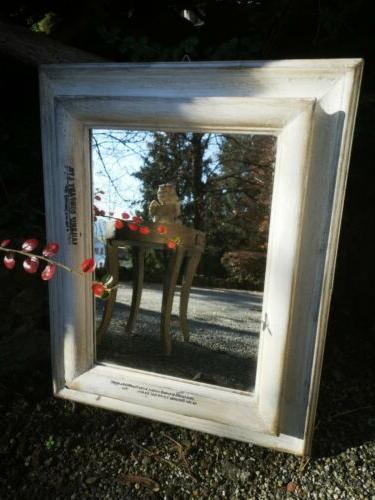 specchiera in legno rettangolare anticata industrial