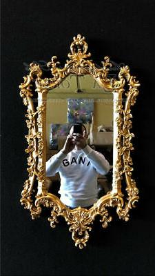 Era Intagliata Oro Antica Vetro Molato Barocco Da Parete S36