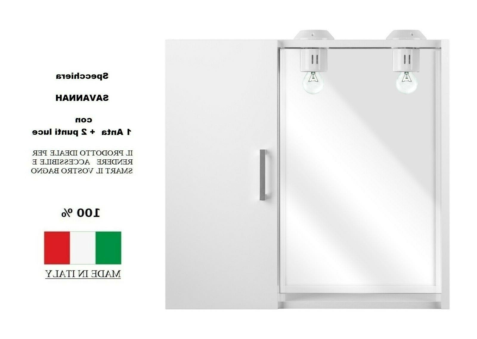 specchiera savannah specchio bagno con pensile 1