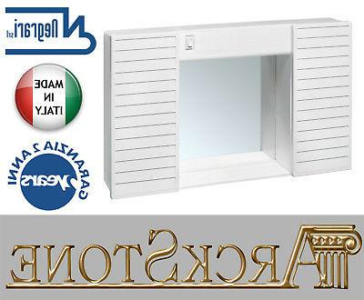 specchiera sospesa bagno contenitore simpaty bianco pvc
