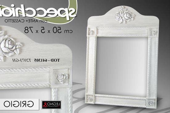 specchiera specchio 78 50 cm riio chiaro