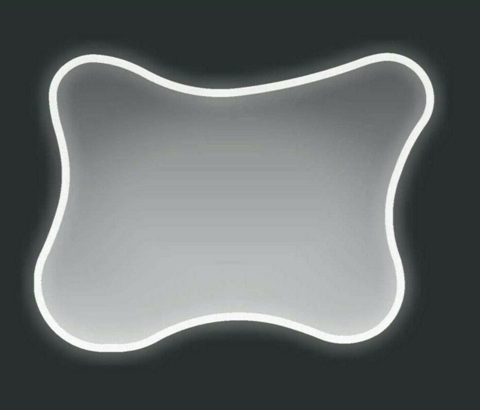 specchio 100x75 cm con cornice led specchiera