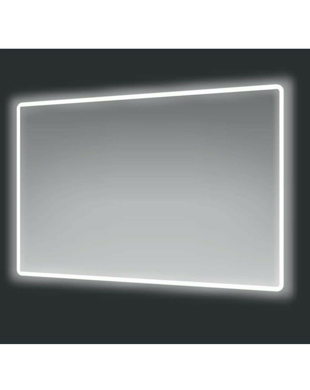 specchio 90x75 cm con cornice led specchiera