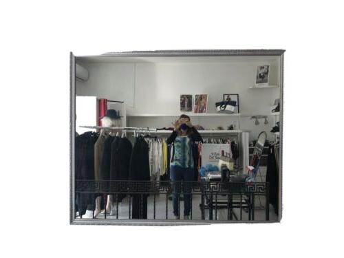 specchio a parete argento vintage