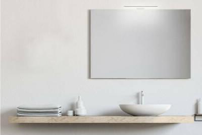 specchio bagno con luce 90x60 cm con