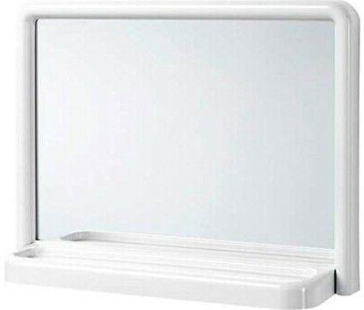 specchio bagno con mensola rettangolare 35x46 cm