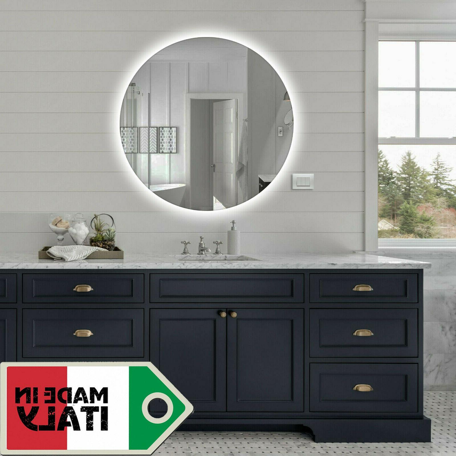 specchio bagno rotondo luce led retroilluminato anche