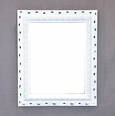 specchio bianco specchiera cornice stile classico finto