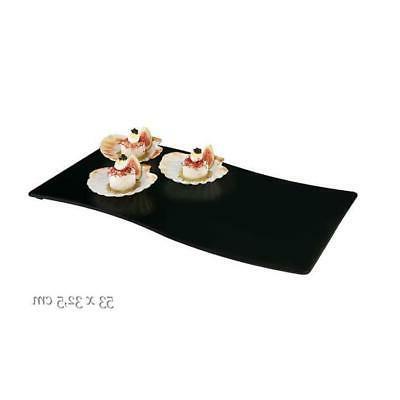 specchio buffet onda nero fre 124527