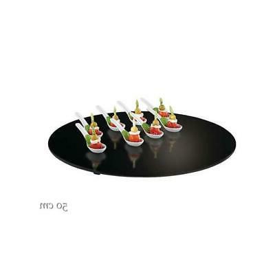 specchio buffet tondo nero cm 50 09837