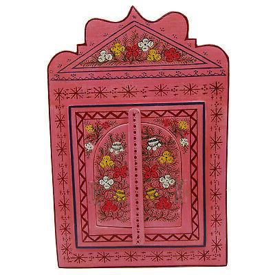 specchio cornice decorato ante marocchino etnico orientale