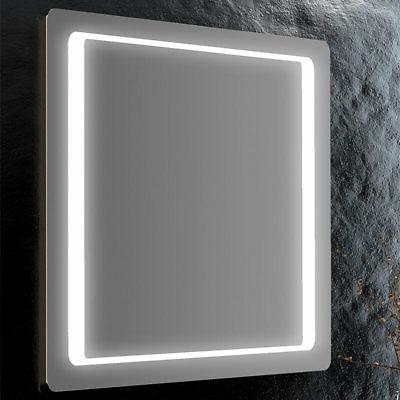 specchio da bagno angoli arrotondati retroilluminato led