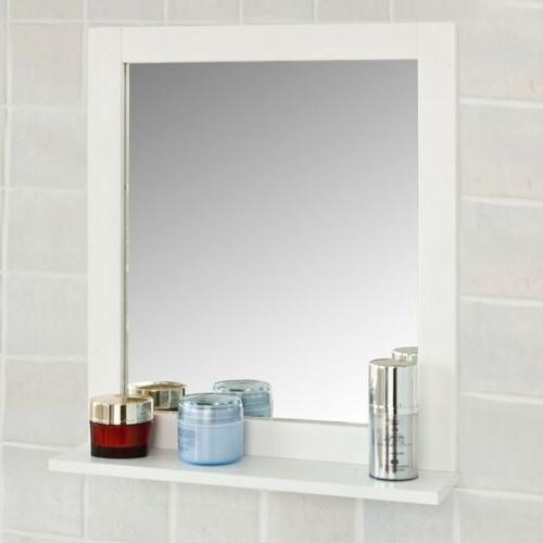 specchio da bagno con mensola scaffale da