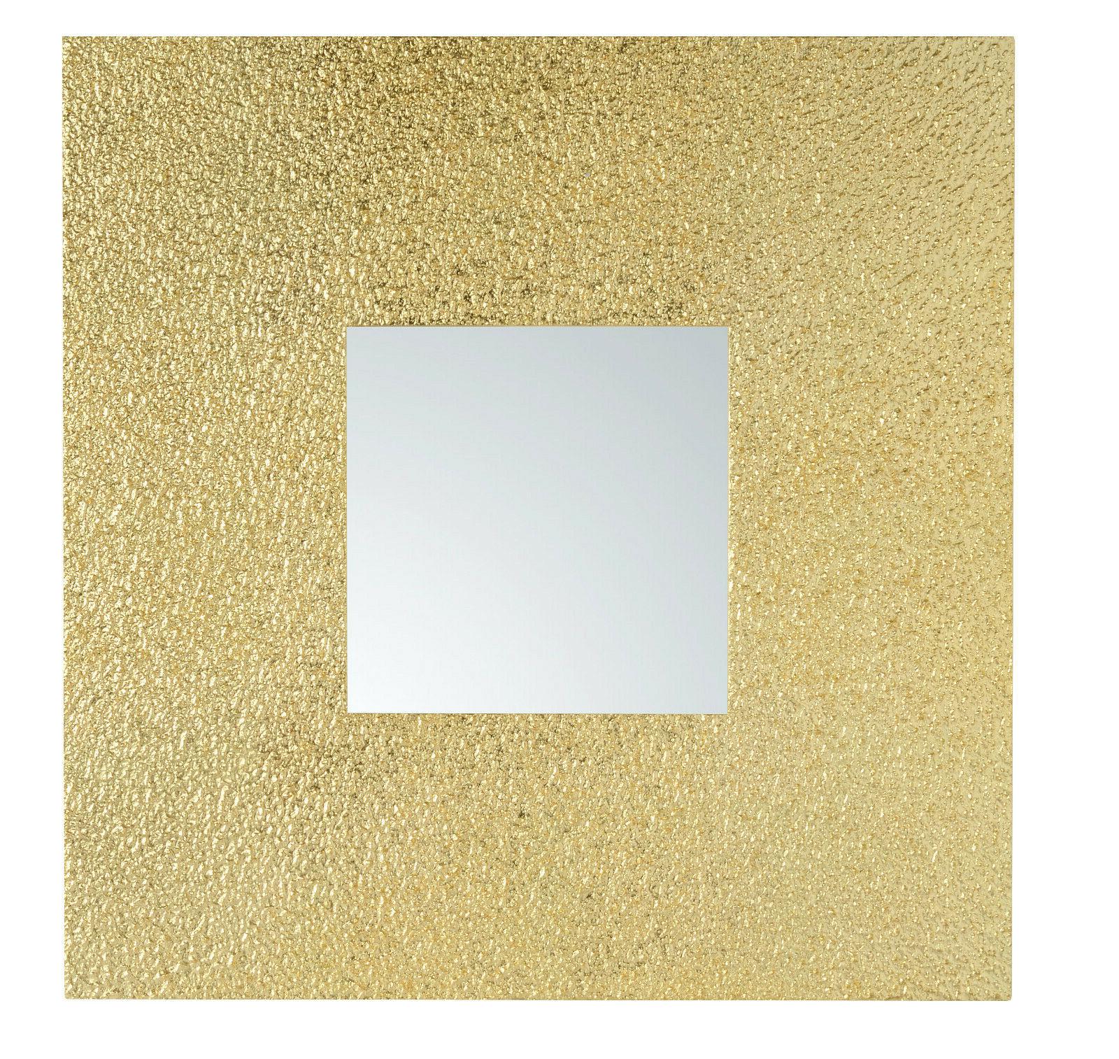 specchio da parete 50x50 con cornice foglia