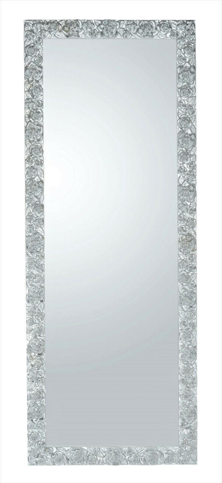 specchio da parete 62x162 con cornice foglia
