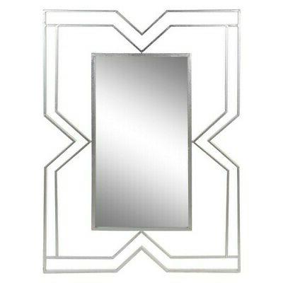 specchio da parete argentato metallo 80 x