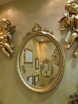 specchio da parete barocco oro bianco antico