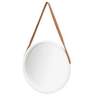 specchio da parete con cinghia 50 cm