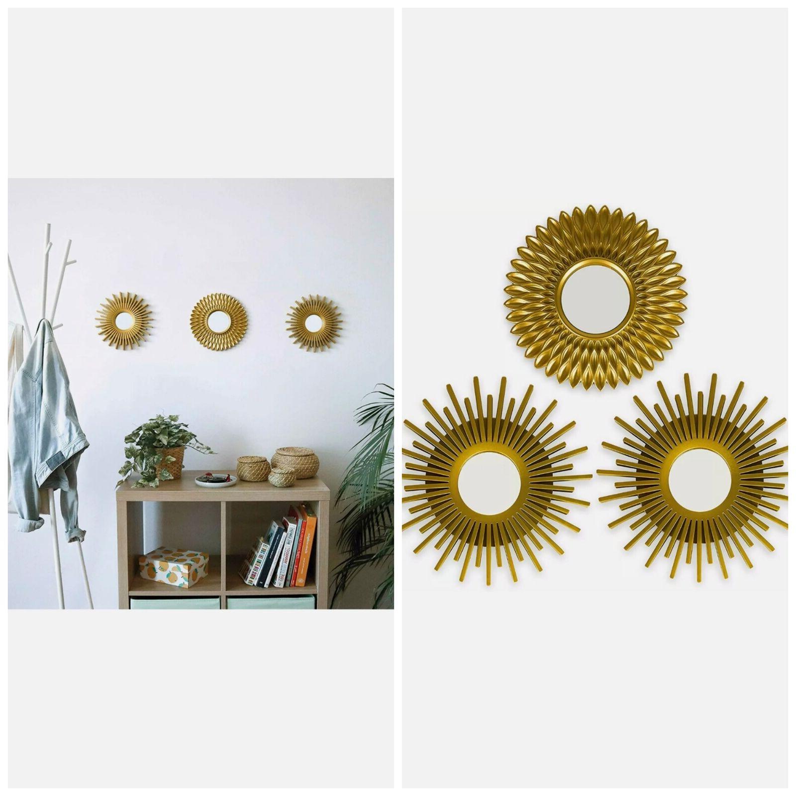 specchio da parete da appendere 3 pezzi