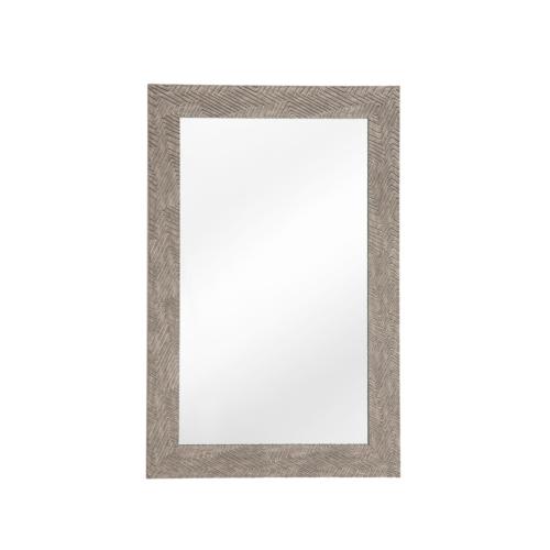 specchio da parete in color marrone scuro