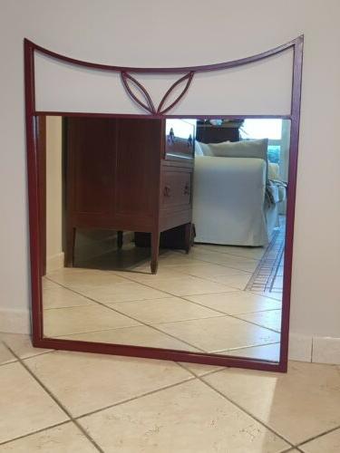 specchio da parete in ferro battuto laccato