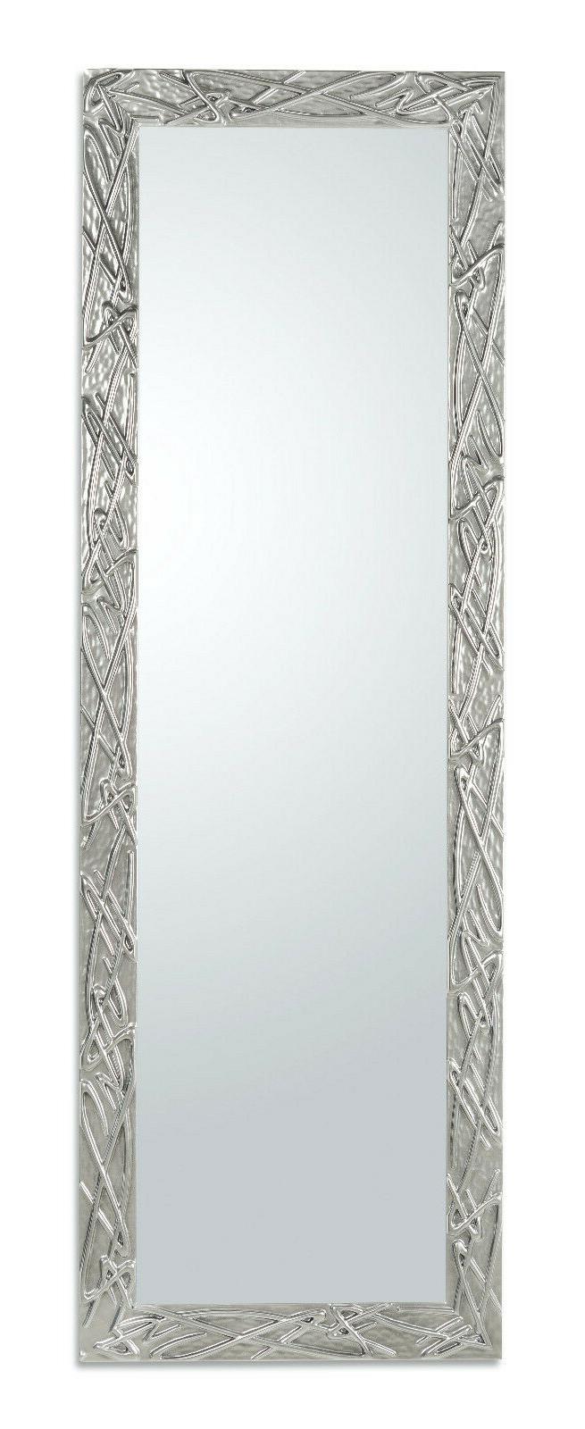 specchio da parete moderno argento cromo design