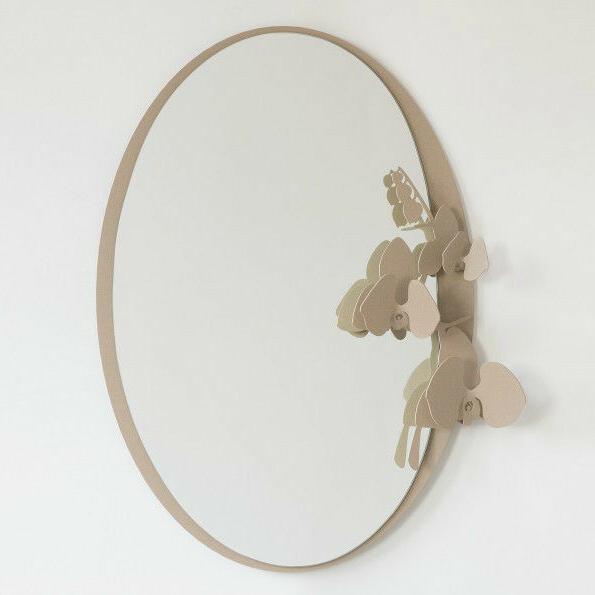 specchio da parete orchidee design italiano 2845