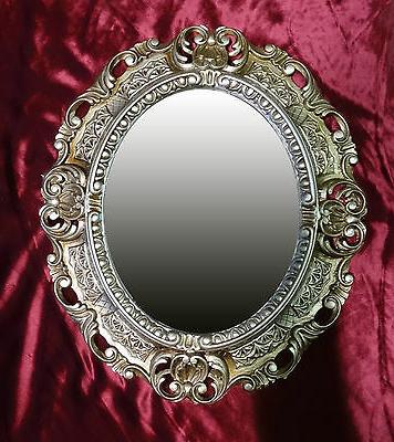 specchio da parete oro antico ovale 45x38