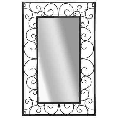 specchio da parete rettangolare 50x80 cm nero