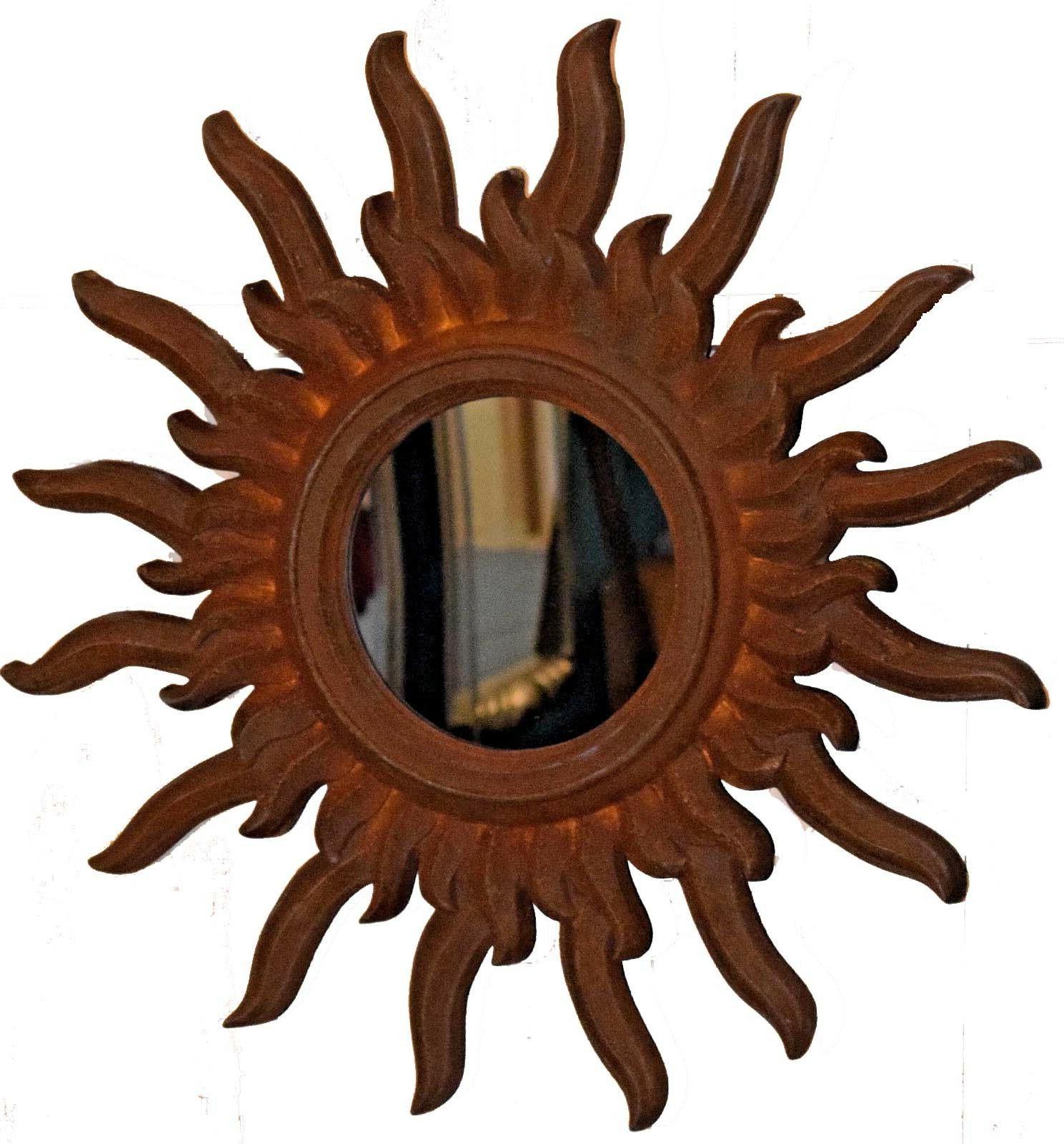 specchio da parete sole vintage diam 66