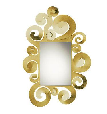 specchio da parete temple grande in metallo