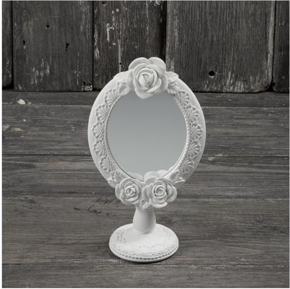 specchio da tavola toelette shabby chic in