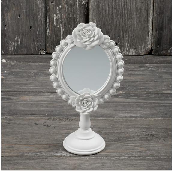 specchio da tavola toelette shabby chic in