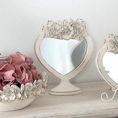 specchio da tavolo cuore shabby chic decoro