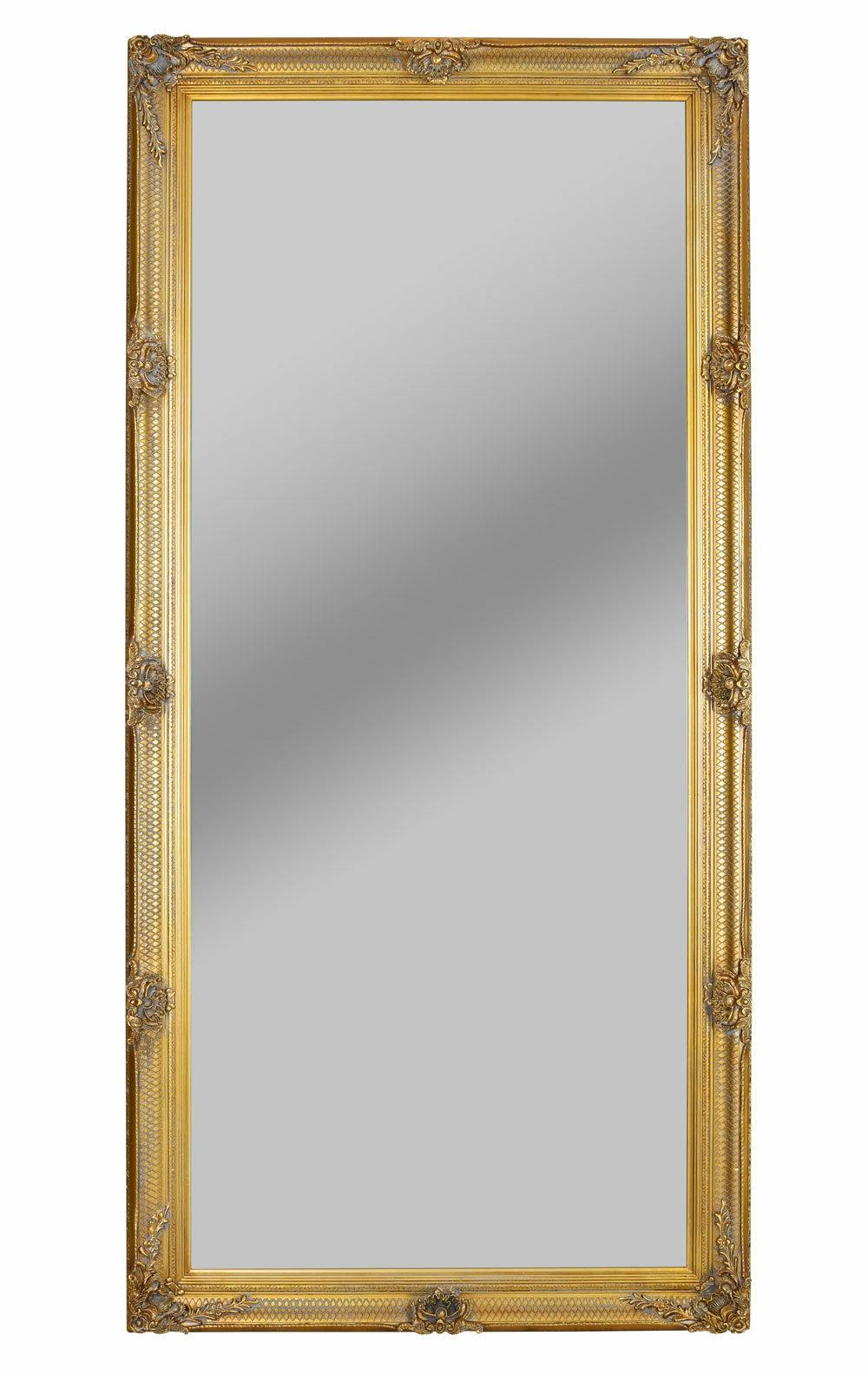 specchio figura intera oro 200x90cm muro antico