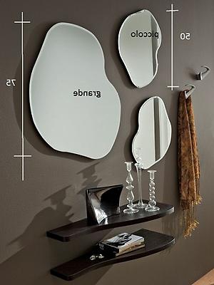 specchio grande bisellato 75x59x2 cm ideale per