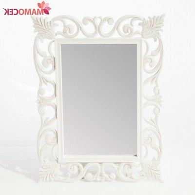 specchio in legno bianco rettangolare 60x80 arredo