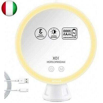 specchio ingranditore 10x specchio trucco con luci