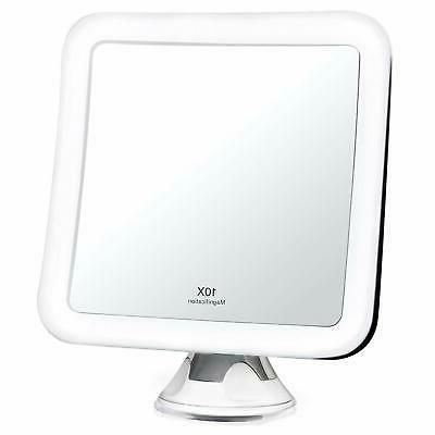 specchio ingranditore per trucco 10x con luce
