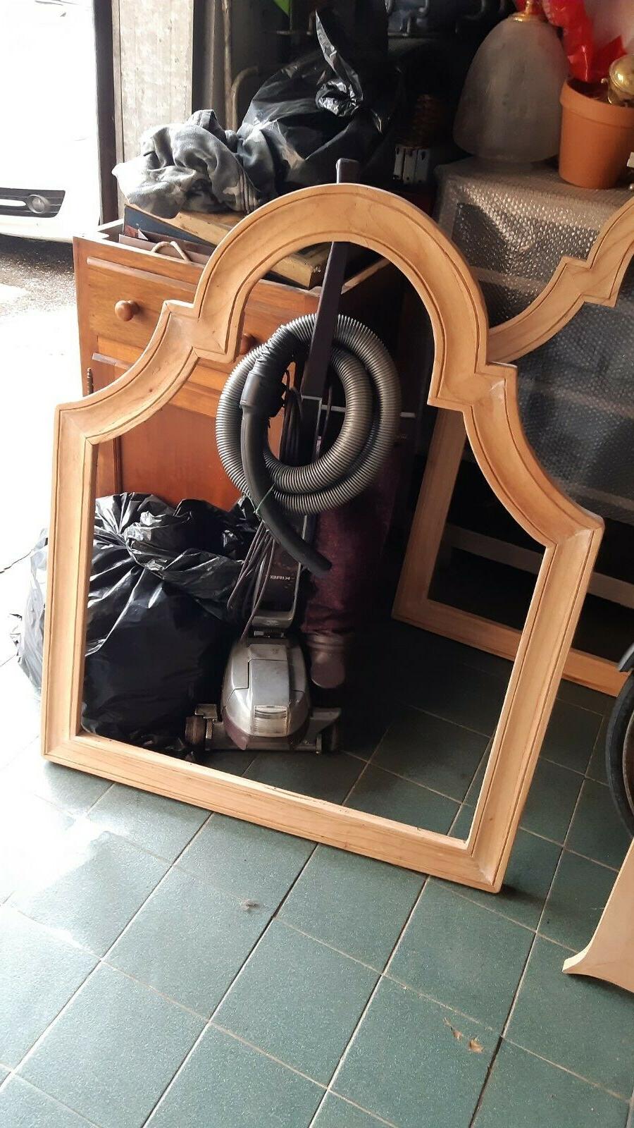 specchio legno naturale 110 x 90 x